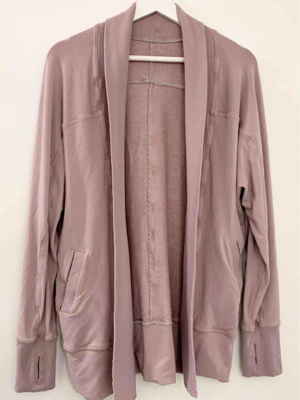 Lululemon Open Front Cardigan Light Pink-ish